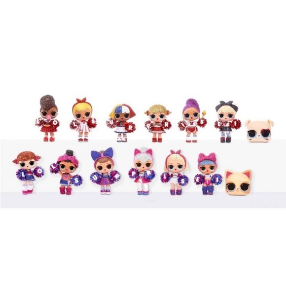 LOL Surprise! All-Star BBs Sports Series 2 Cheer Team Sparkly Dolls, 8 Surprises - Picture 3 of 5